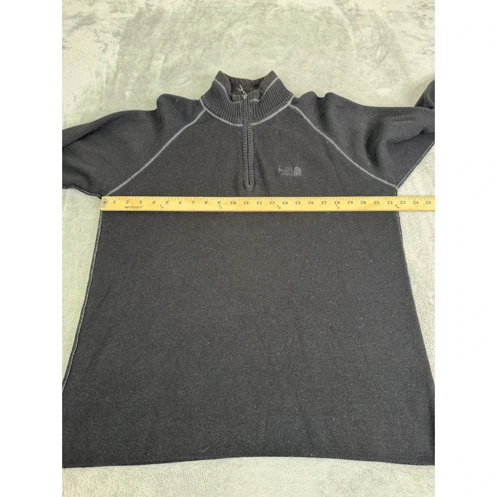 The North Face 1/4 Zip Sweater Men's Size Large Black